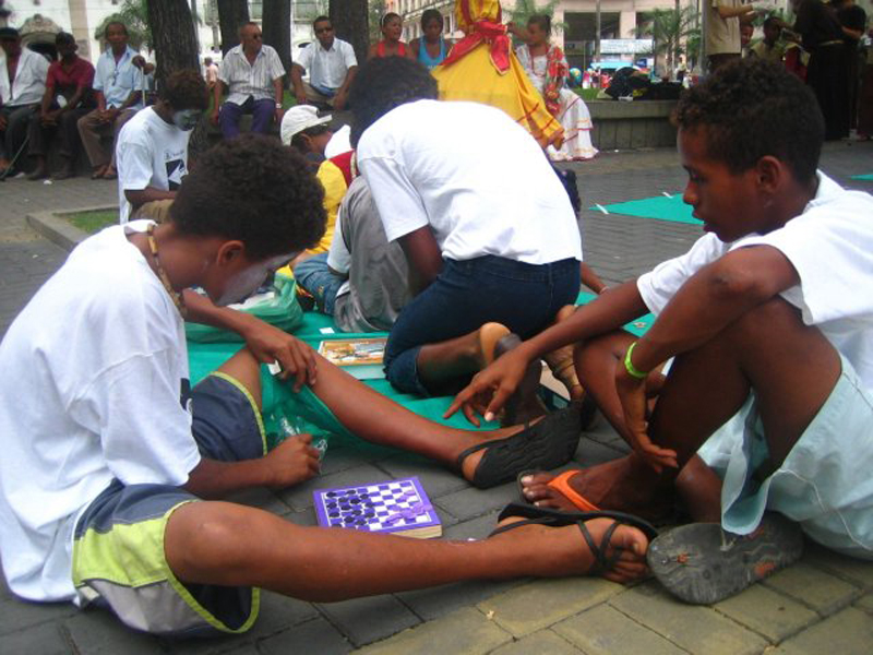 Arbeit mit den Kindern auf der Strasse